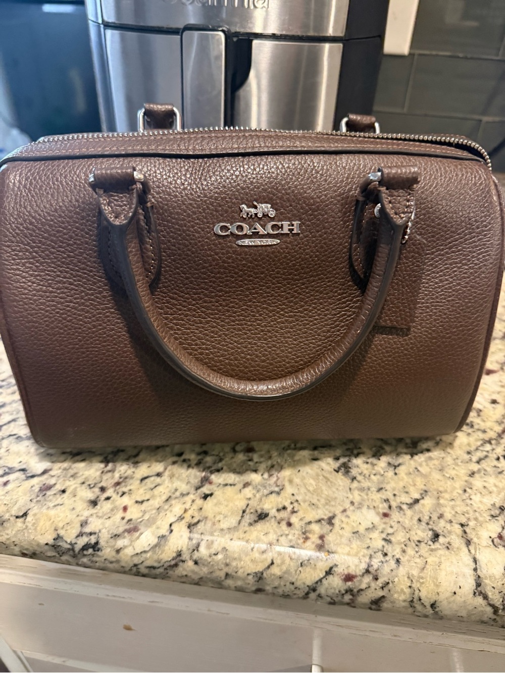 COACH Maple Rowan medium satchel